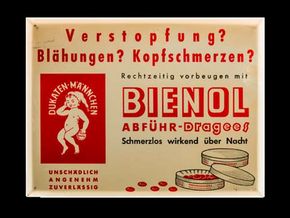 Bienol Abführ-Dragees, um 1955