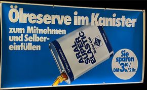 XXL BV Aral Werbebanner mit Aufhängösen (ca. 95 x 185 cm)