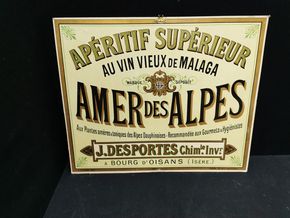 Amer des Alpes - Aperitif Supérieur (Werbepappe um 1925)