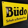 Büdo Schuh- und Bodenpflege (Emailleschild um 1950)