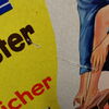 Lebewohl Hühneraugenpflaster - Hilft schnell und sicher (Pappaufsteller 50er Jahre)