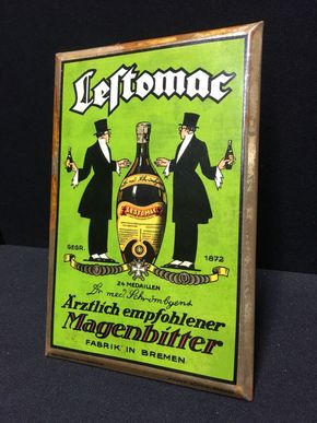 Lestomac Magenbitter Imoglasaufsteller (um 1920)