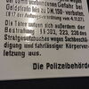 Warnung ! Fahrstuhlschild der Polizeibehörde vor 1930 Emailschild 27 x 40 cm 