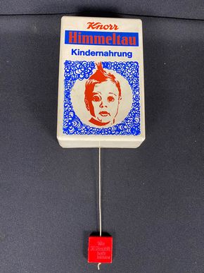 Knorr Himmeltau Kindernahrung Spieluhr 16 x 10 x 5 cm um 1960