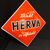 Herva - Trinkt; es erfrischt! (gewölbt) - Emailschild im Traumzustand (50er Jahre)