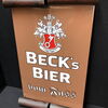 Becks Bier Emailschild mit 4 Schmuckblechen (1960/1970)