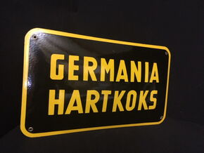 Streichholz-“Automat“ für 10 Schachteln (Blech / Jugendstil)