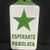 Esperanto Parolata - Hier wird Esperanto gesprochen - Türschild Emailschild - um 1950