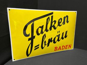 Falken Bräu Baden / Bierschild in Traumzustand 