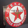 Texaco - Öl für das Auto (Emaillierter Auslager um 1930)