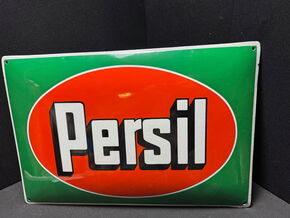 Persil Henkel Emailschild 60x40 cm im Sahnezustand - DE um 1930