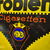 Problem Cigaretten Emailschild Reissverschluss - Dresden - 60 x 60 cm - D um 1920