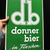 Donner Bier in Flaschen - Emailschild  47 x 31 cm - D um 1960