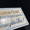 Salem Gold - Etwas für Sie ?! Cigarette - Villeroy & Boch Porzellanschild 22 x 32 cm um 1920