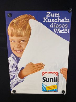 Sunil - zum Kuscheln dieses Weiß - Originalplakat um 1960 -  82 x 59 cm
