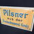 Vereinsbrauerei Greiz - Pilsner aus der (Gewölbtes Blechschild um 1920)