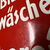 Wäscherei Dieck - Wäsche Annahme (Gewölbtes Emailleschild um 1900/1910)