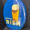 Bier - Kũhles Bier (ovales Blechschild um 1950)