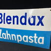Blendax Zahnpasta (Gewölbtes Emailleschild um 1950)