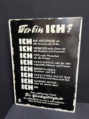 Blechschild zur Unfallverhütung (Motiv 2)