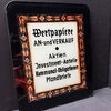 Wertpapiere An- und Verkauf (Glaswerbeschild 1930/1950)