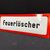 Feuerlöscher Hinweisschild (Gewölbt. Um 1950)
