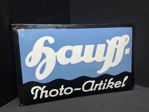 Hauff Photo-Artikel (Emailleschild um 1915)