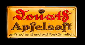 Donats Apfelsaft um 1930