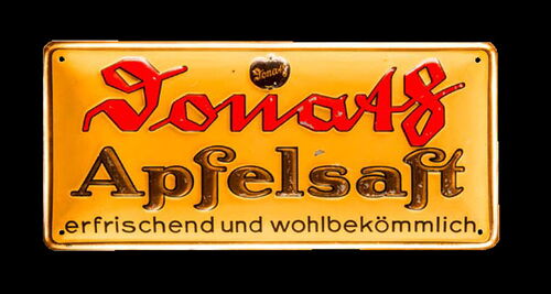 Donats Apfelsaft um 1930