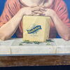 Rahma Margarine buttergleich - Kurioses Schild im Rahmen 82 x 60 um 1920