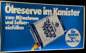 XXL BV Aral Werbebanner mit Aufhängösen (ca. 95 x 185 cm)