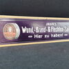 Jahns Wund, - Brand- & Flechtensalbe (Pappschild um 1910)