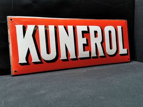 Kunerol Emailschild (30er Jahre)