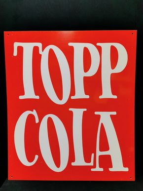 Topp Cola Kunststoffwerbeschild (um 1965) 