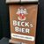 Becks Bier - Imported from Germany (Emailleschild mit Schmuckblechen / 1973)