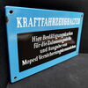 Kraftfahrzeughalter - Bestätigungskarten für die Zulassungsstelle (Emailleschild)