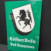 Häffner Bräu - Bad Rappenau (Abgekantetes Enailleschid um 1955)