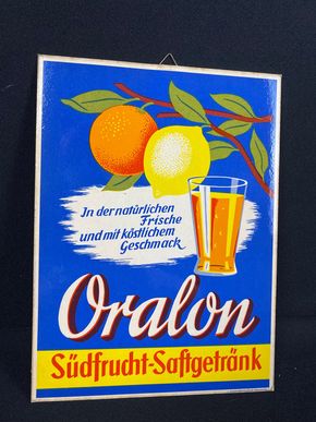Oralon Südfrucht-Saftgetränk Kleinplakat 27 x 20 cm 