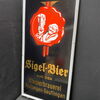 Klosterbrauerei Pfullingen - Reutlingen / Siegel Bier (Schild in emaillierten Rahmen / Um 1950)