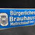 Bürgerliches Brauhaus Mellrichstadt (Bayern) - Gewölbtes Emailleschild um 1930/1950
