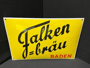 Falken Bräu Baden / Bierschild in Traumzustand 