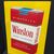 Winston Kingsize Zigaretten . 60er Jahre Werbeschild auf Aluminiumblech