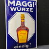 Maggis Würze - Einzig! (Gewölbtes Emailleschild um 1915)