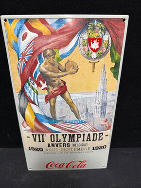 Coca Cola - Sport Serie - Anvers 1920 (Emailleschild Reproduktion)