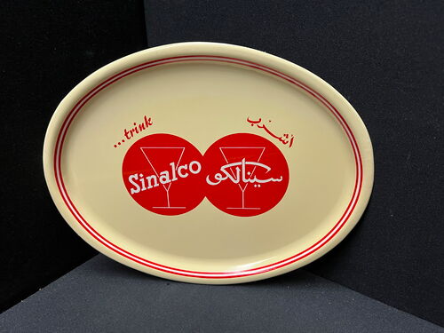 Sinalco Blechtablett für den internationalen Markt (1955/1960)