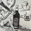 Becks Originalskizzenzeichnung mit Originalwerbeanzeige (1932-1939 / 2er-Set)