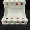 Sullana Porzellanaschenbecher mit Spielkartendekor (1930/1950)