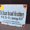 Dr. Oscar Israel Hirschberg - Jüdischer Arzt Berlin (Emailleschild - Kein Verkauf - Nur Verleih)