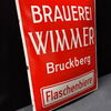 Brauerei Wimmer in Bruckberg - Flaschenbiere (Emailleschild um 1950)