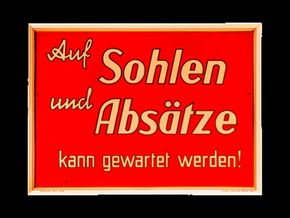 Auf Sohlen und Absätze ... um 1930